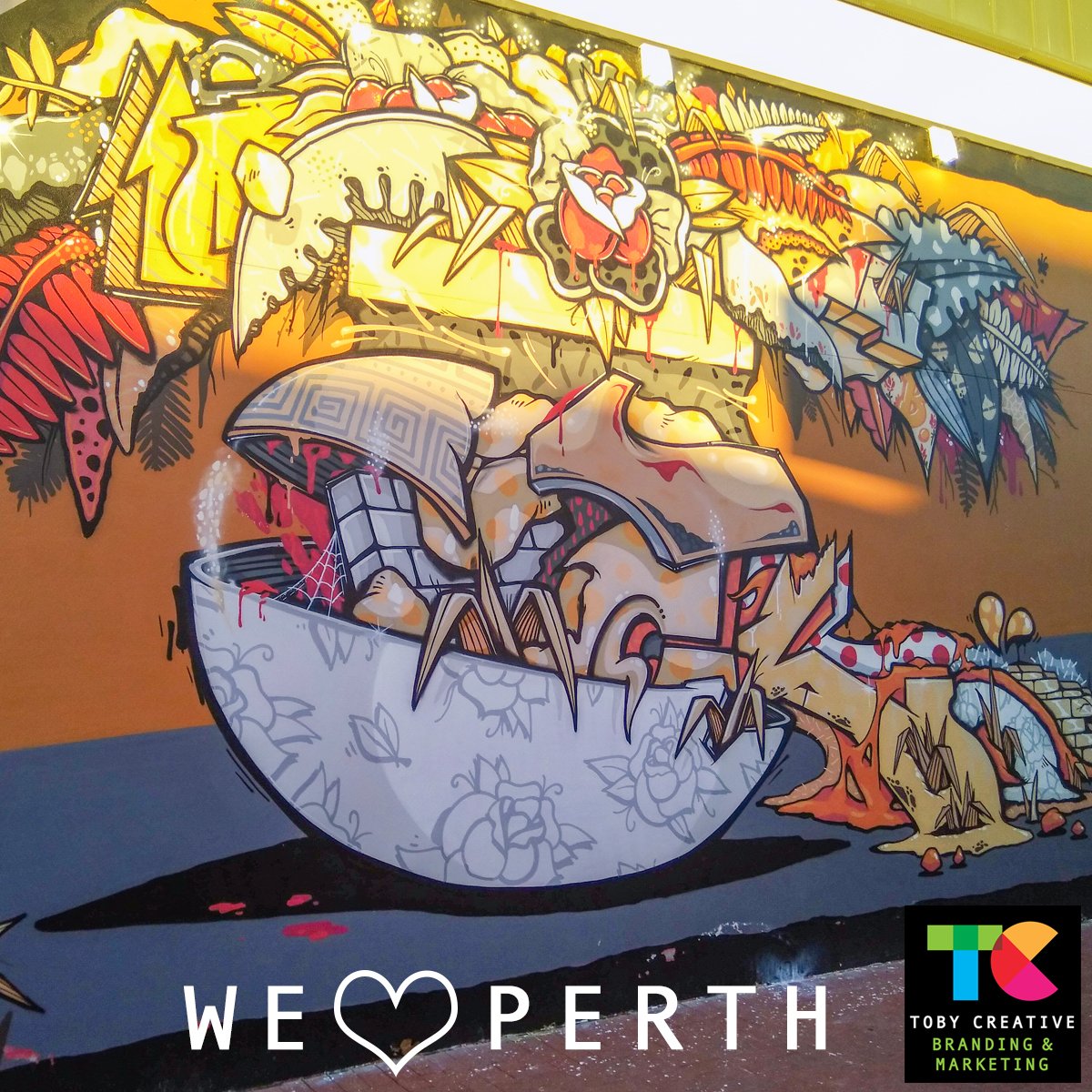 TobyCreativeAU's tweet photo. Local street art in Perth, Western Australia
https://t.co/QmTPxrbPgz
#graffitiart #streetart #urbanart #localart #perth #wa #streetsofperth https://t.co/Pw7TG5UrA0