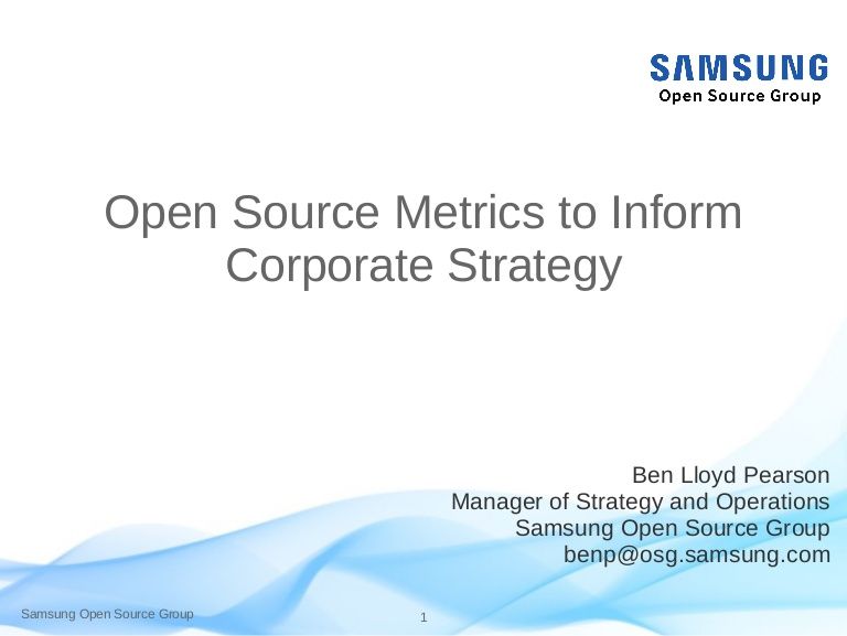 Samsung OSS Group tweet media