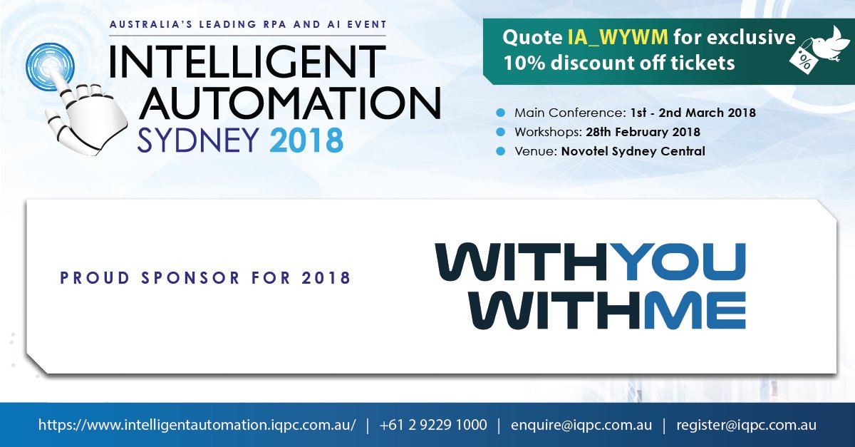 wywmfierce's tweet photo. Join our team at the Intelligent Automation Conference to launch our WYWM Robotics &amp; Automation program. #AutomateAustralia #VeteranEmployment #WithYouWithMe #WYWMRobotics https://t.co/PvLFF0xdaQ https://t.co/ZD5XoXfn66