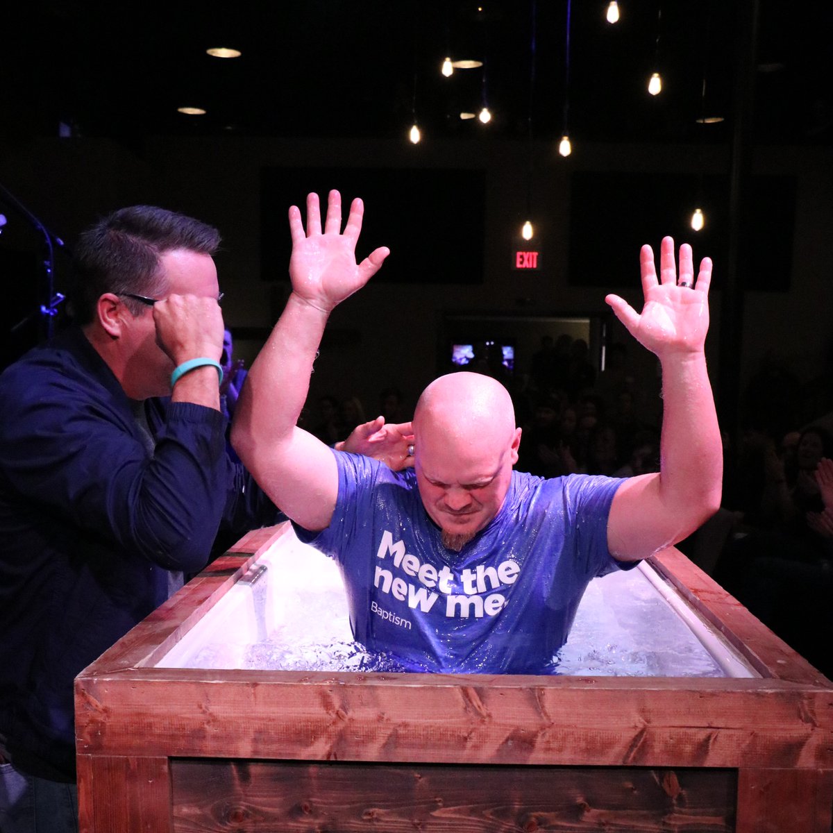 H2OChurchAda's tweet photo. This is what it looks like to find an eternal Father and Savior in Jesus Christ! God is good! #Jesus #baptismbash #throwback #joy #Love https://t.co/uvq3upp9x1