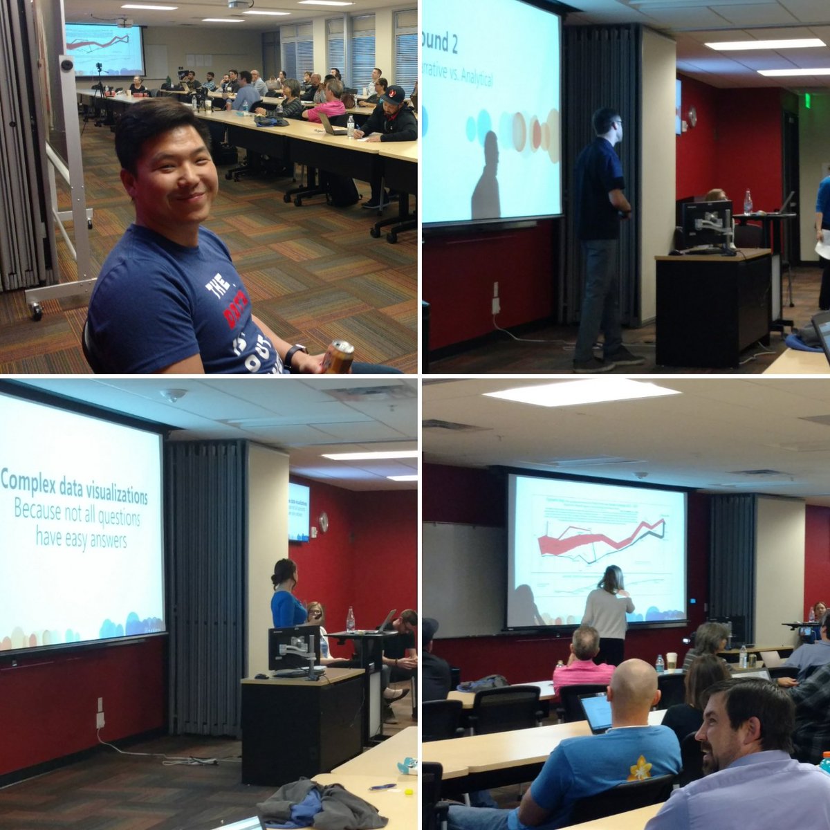 michaelperillo's tweet photo. #phxtug #vizdebate @lilachmanheim and @AnnUJackson great insights, great debate! #tableaugroups https://t.co/CehCQ84Mvs
