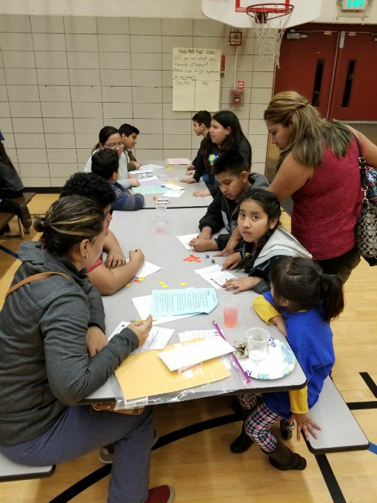 Very exciting math night at Wilson ES! More than 30 families playing math games to support addition and multiplication fluency. All families go home with the games!  <a href="/atencsd/">Stephanie Atencio</a> @cssd11