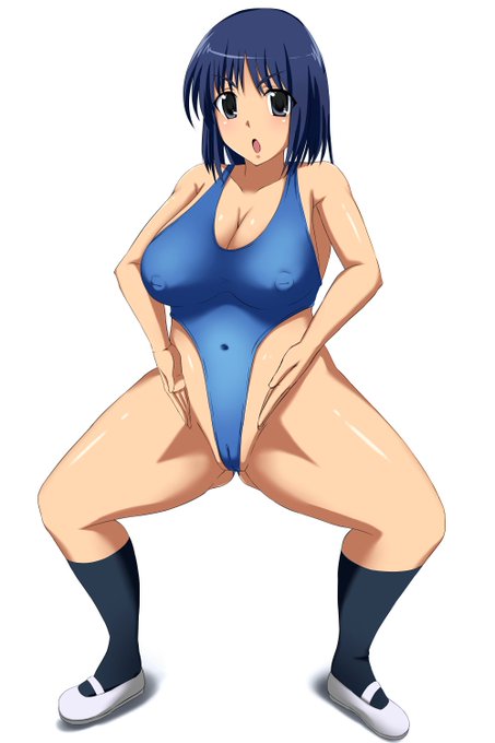 スクールランブルの周防美琴のハイグレ絵です。 