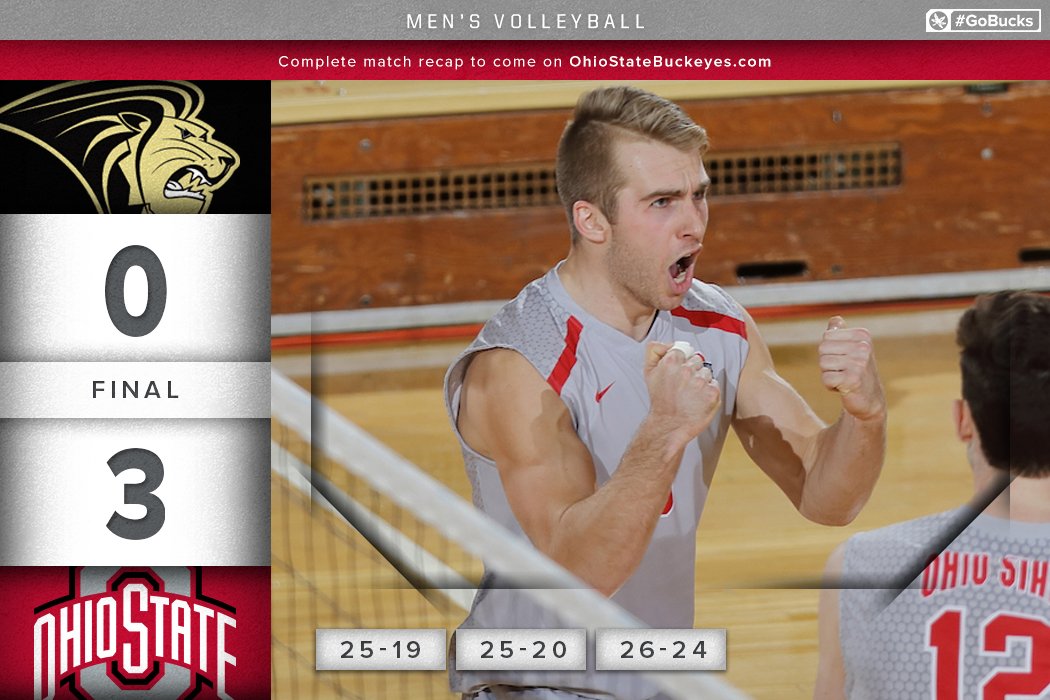 Reese Devilbiss steps into the starting lineup and delivers a big night for the Buckeyes. He paced all players with 14 kills at a .500 attacking rate. 

#GoBucks