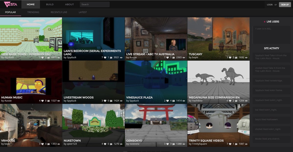 Home_of_WebVR's tweet photo. Create your space in the Immersive Internet with free WebVR hosting at Vesta! https://t.co/OePNwDNGuT  #WebVR #VR #JanusVR #JanusWeb #VirtualReality #Vesta #gamedev https://t.co/uZrO8Ulagi