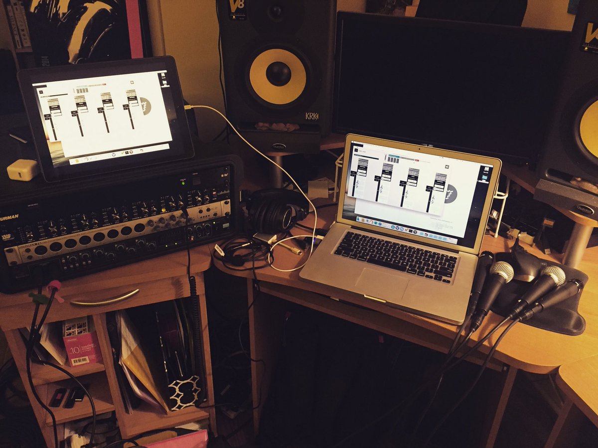 Tech check for <a href="/NewThreadQtet/">New Thread Quartet</a>. Join us Sunday 7pm at @spectrum_nyc for awesome new rep by <a href="/uvamusic/">UVA Music Department</a> students! #cableseverywhere #saxpluselectronics