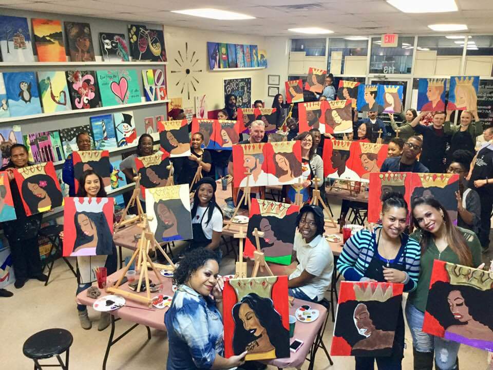 wndjax's tweet photo. Kings and Queens are back at Wine and Design Jacksonville Saturday night 6:30 pm .. join us to paint your masterpiece https://t.co/9r8u4UgzL7