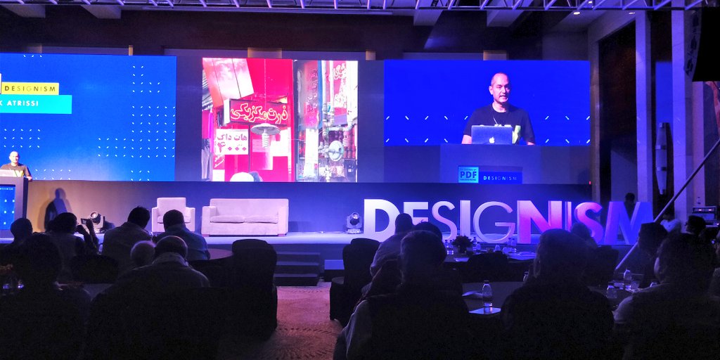 PuneDesignFest's tweet image. One of the most prolific designist in the field of typography and cultural design, Tarek Atrissi (@atrissi) is on stage. #PuneDesignFest #PDF18 #PDF2018 #Pune #CulturalDesign