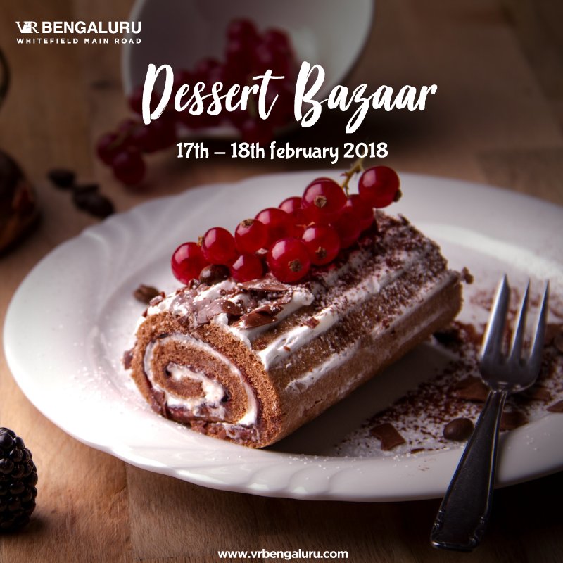 The Dessert Bazaar by <a href="/LBBBangalore/">LBB Bangalore</a> is the answer to all your weekend plans. Coming to #VRBengaluru tomorrow, grab a spoon and get ready to dig into some amazing desserts and satisfy those sweet cravings.

#VRWeekends #DessertBazaar #DessertsAtTheBox