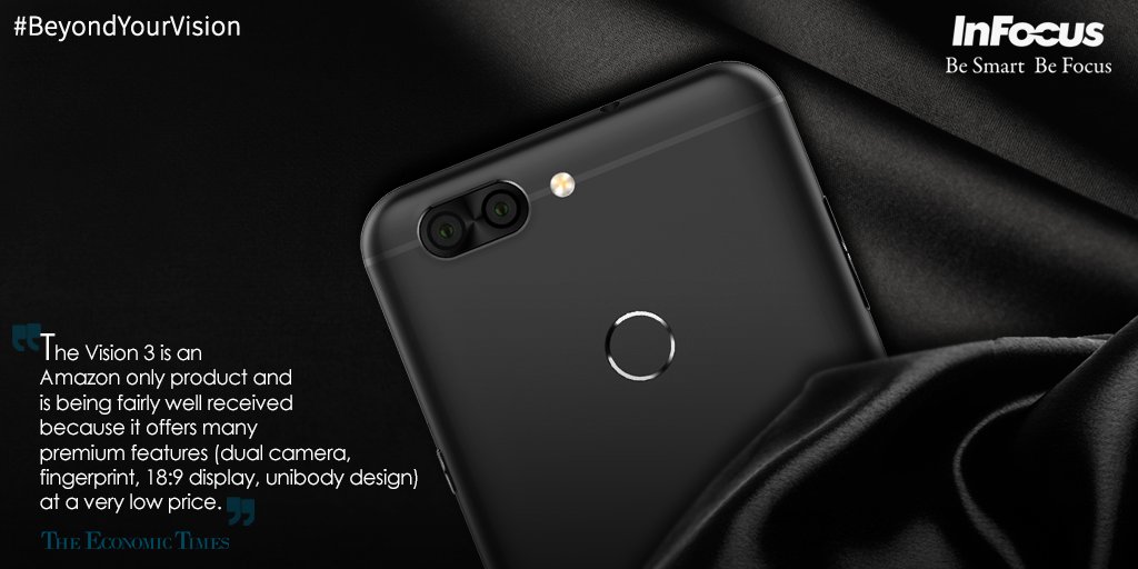 InFocus_IN's tweet photo. That’s right folks! 
Here’s more love and much praise for #InFocusVision3 from 
@EconomicTimes!
#BeyondYourVision #Vision3Review https://t.co/gg4o1zSdNk