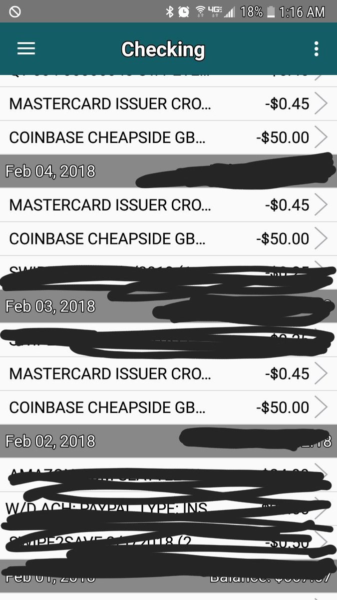 CripToeCurrentC's tweet image. PLEASE STOP BLAMING VISA. PLEASE SEE BELOW. I&apos;m not posting my entire account on here. @coinbase