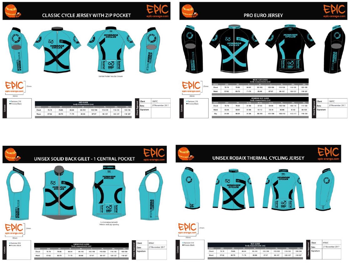 1EpicOrange's tweet photo. Thanks to @HethersettWymVC for their order of EpicPremium Cycle Kit. Split between our Classic and EURO Pro Aero Dimple Vent Jerseys, plus Gilets and Roubaix Thermal Race jackets. @howardscycles @wearborne @cafe_cadence @CustomCycleKit #customcyclekit
https://t.co/P9Nvooo3Xq 😎 https://t.co/8NrwWY7Tbb