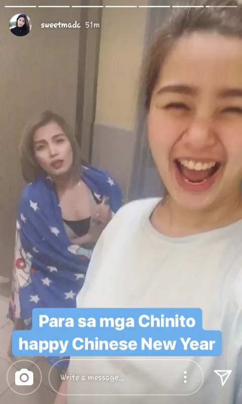 LoversSweetmadc's tweet photo. Ang cutecute ng mommy namin e haha😂😍 @sweetmadc  happy chinese new year😘 https://t.co/9ouu7u3C63