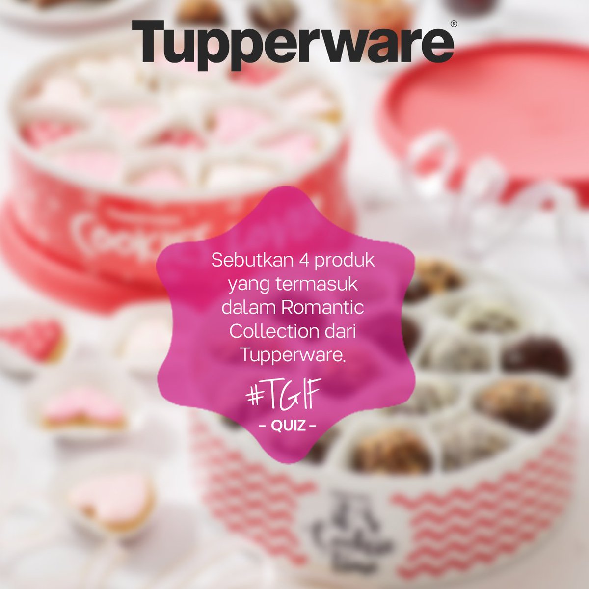 tupperwareID's tweet photo. Ikutan lagi yuk kuis #TupperwareTGIF dengan jawab dengan tepat dan menangkan hadiah menariknya! :) https://t.co/ubvTvsSfPx
