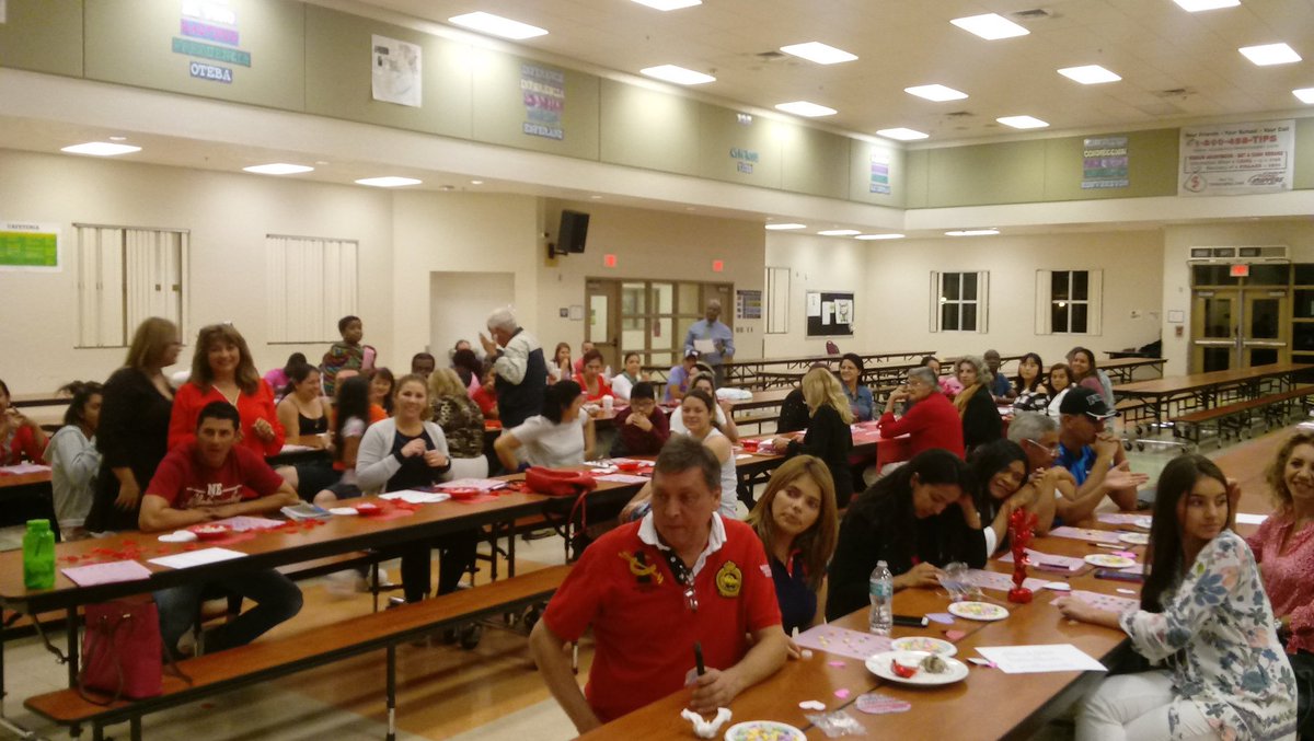 AP_Lawrie's tweet photo. Valentine's Day Potluck &amp; Bingo Night! Building Relationships and Developing Language Skills! @ACEofPBC @BRCMS_Principal https://t.co/ljQcEPUCju
