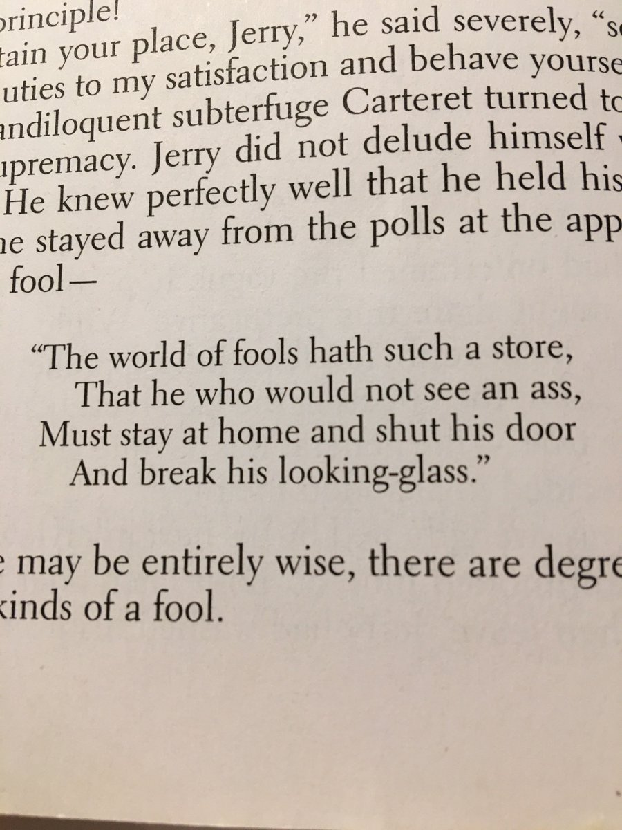 dudajekg's tweet photo. Does anyone have an interpretation of this little poem at the end of ch 28?  I feel like it means that there are so many fools in the world that if u can't find one, then you are the fool, but any other thoughts? Also what do u think its significance is to the plot? #tmot28 https://t.co/A1B6IcZGUI
