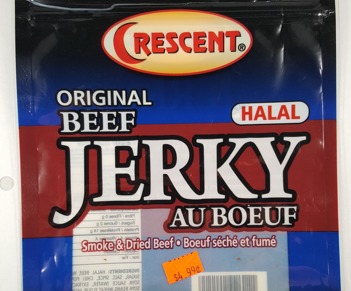 JerkyIngredient's tweet photo. Blast from the Past (2014) - Crescent original halal beef jerky. #crescentpremiumfoods #beefjerky #jerky #jerkyingredients #halalbeef #jerkylovers #jerkylove #jerkyaddict #halal #halaljerky #originaljerky #originalbeefjerky #halaloriginaljerky #halaloriginalbeefjerky https://t.co/4D4ep0rCtF