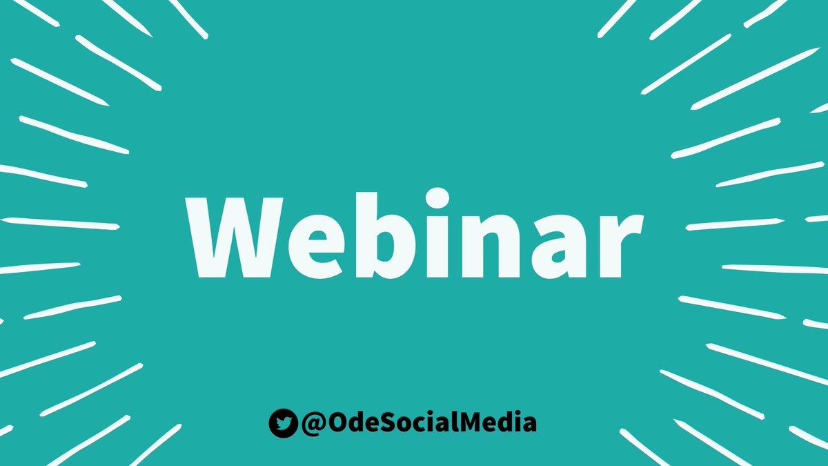 OdeSocialMedia's tweet photo. Combinación de las palabras Web y Seminario. Es decir, #Webinar es un seminario impartido en línea.
#OSMTips https://t.co/BHxIBR1mO0