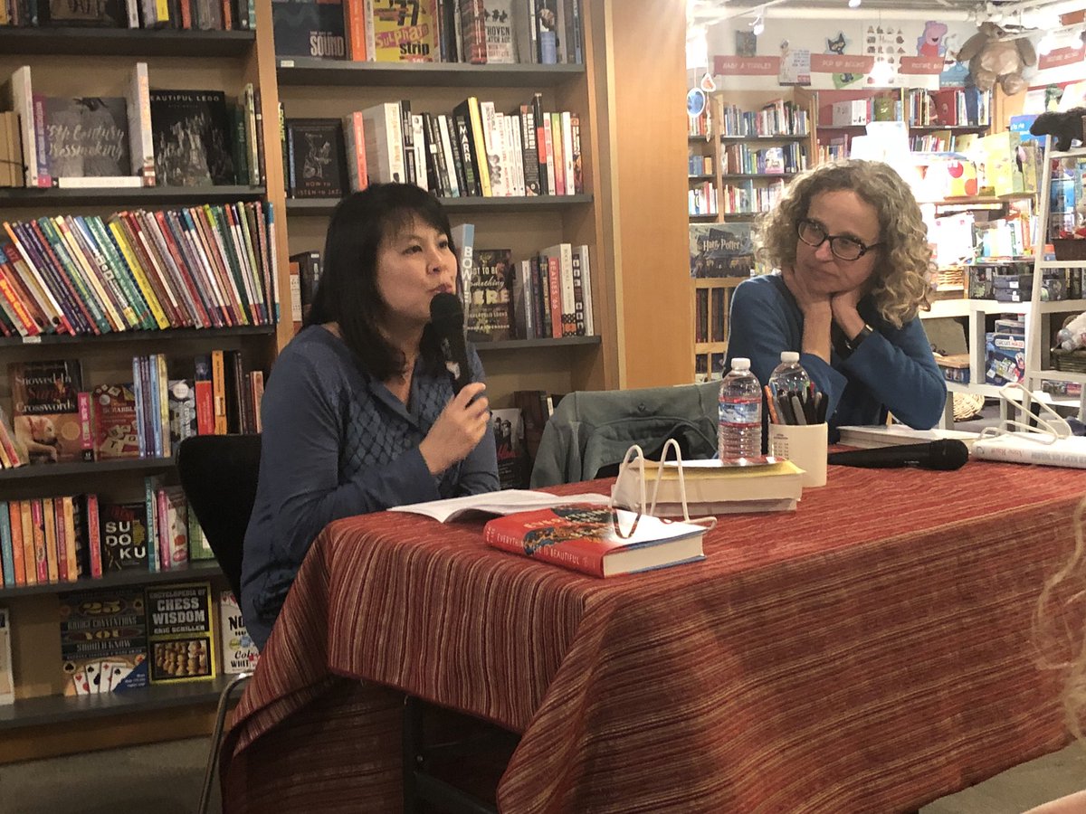 inkpaperblog's tweet photo. @MiraTLee and #AnneRaeff in conversation at @BooksIncEvents Palo Alto. Talking about their debut novels. https://t.co/CaVUuAOrIJ
