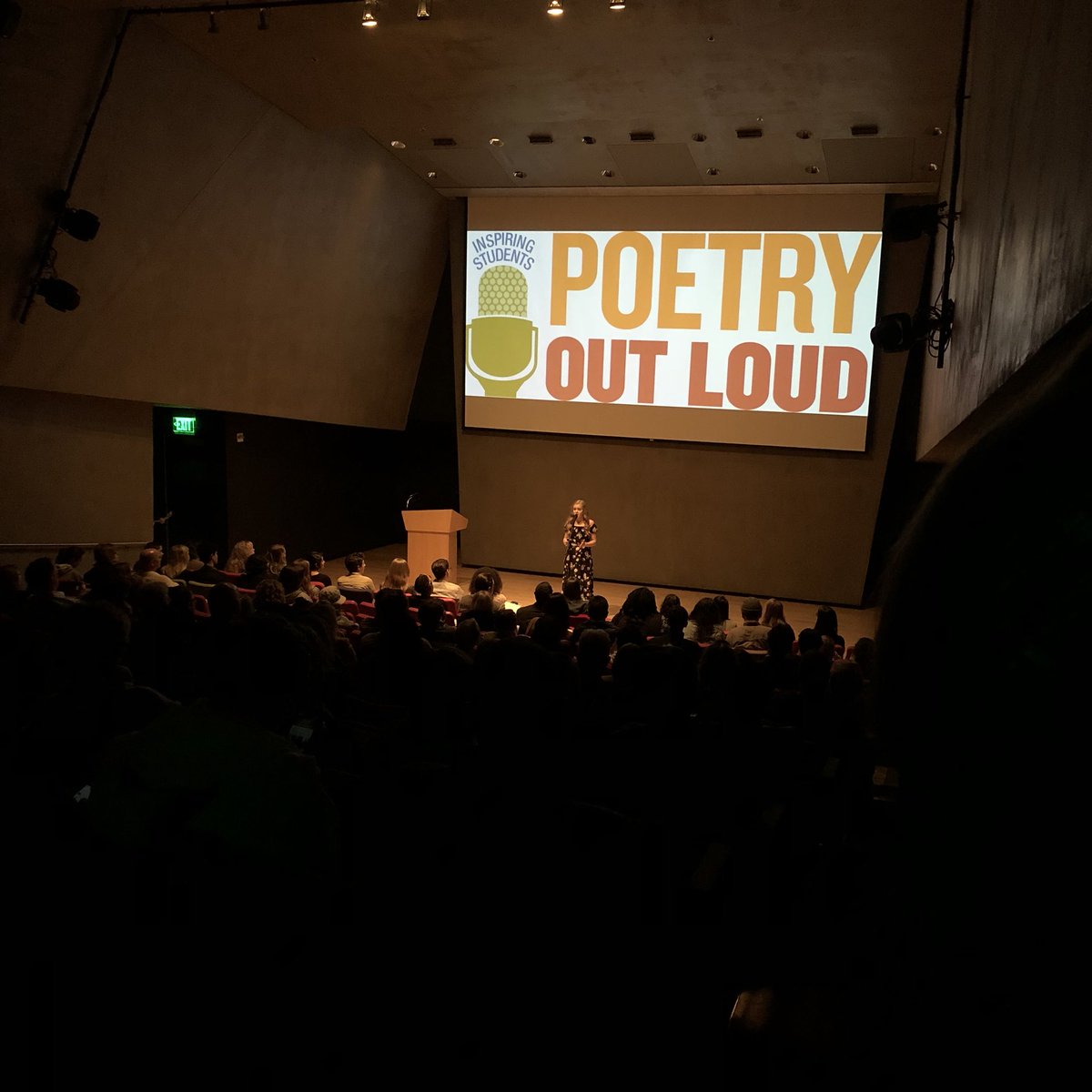 Packed house tonight for the Poetry Out Loud finals for Washoe County. So many talented @WCSDTweet students competing to represent us at the state level. Good luck to everyone!