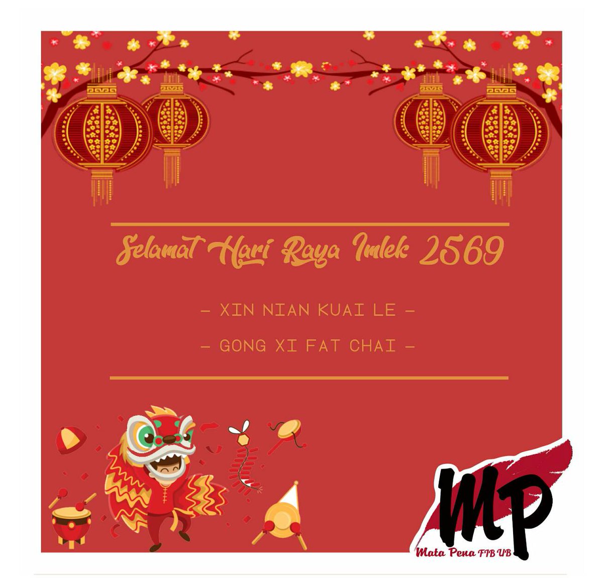 Selamat Tahun Baru Imlek 2569. Semoga selalu beruntung.