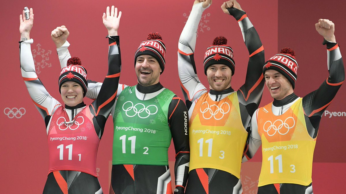 2018OlympicsKOR's tweet photo. #OurTeam2018
A Shattered Rooftop Rains Silver Medals For Team Canada 🇨🇦 Again.
The luge relay team earns Olympic silver.
Congratulations.
https://t.co/WspdoZTweh https://t.co/rz0EddOgBq