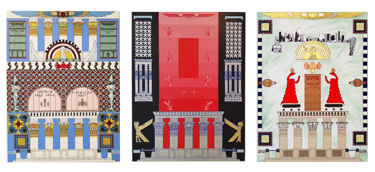 SetkenMelbourne's tweet photo. My latest paintings: a triptych of David Syme's monumental tomb designed by Walter Butler https://t.co/dKWRsXvkrL #australianheritage #walterrichmondbutler #davidsyme #theage @theage #melbourneartist #contmepoaryart #art #modernart #kewcemetery #mausoleum #walterbutler #melbourne https://t.co/pxkGvb5jir
