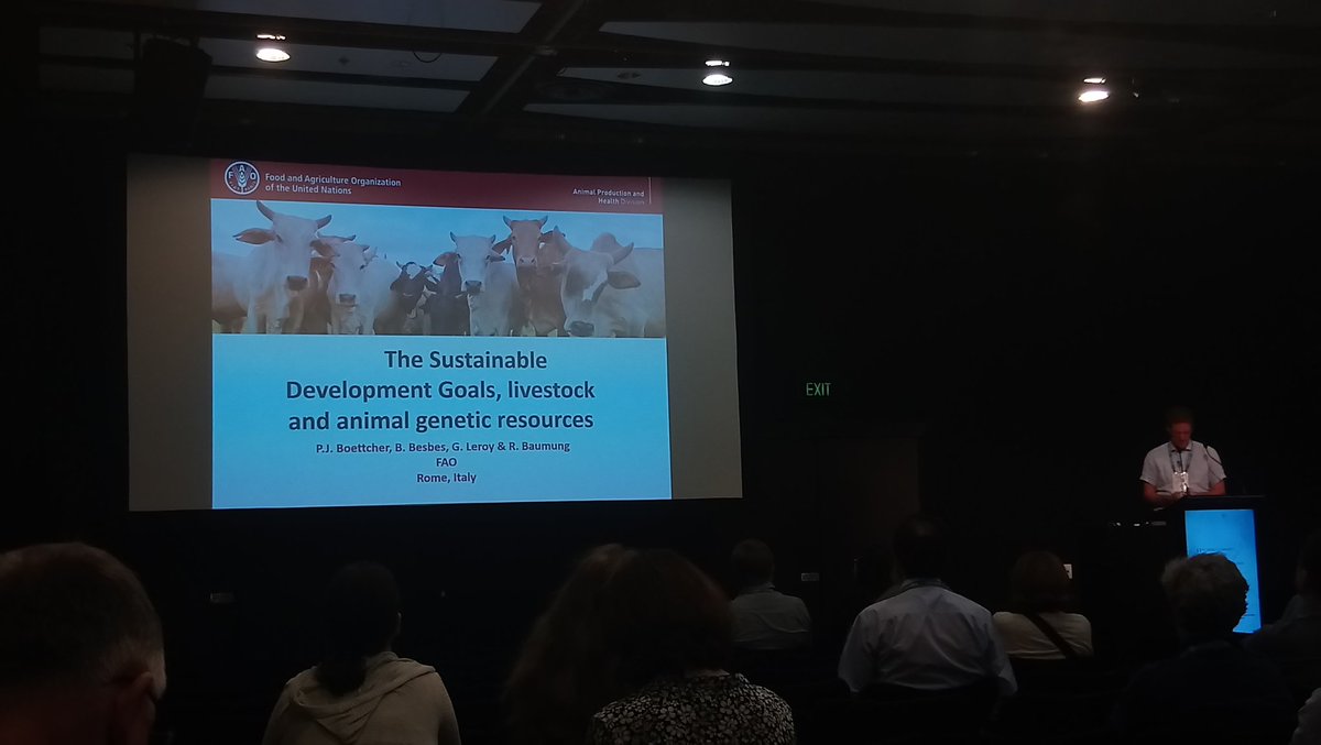 Paul Boettcher speaking about conservation of farm animal genetic resources as part of the UN sustainable development goals and the need for monitoring of breeds and the importance of gene banks <a href="/ICAR_WCGALP2018/">ICAR, Interbull & WCGALP 2018</a>  <a href="/RBSTrarebreeds/">RBST</a>