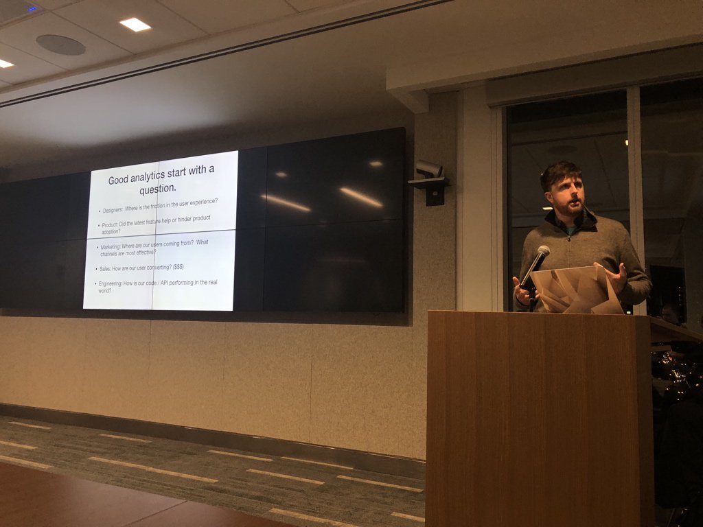 vanidevs's tweet photo. Now we’re on to Drew telling us all about App Analytics and why we should care https://t.co/m6fUGrRji4