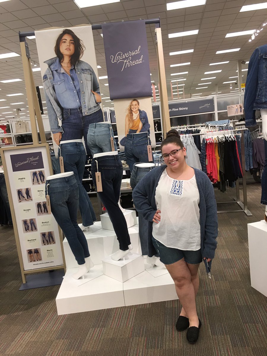 TargetStyle0995's tweet photo. New Team member Alexandria's first day in softlines spent learning more about style and she's super excited! #styleattarget #learnattarget #universaltread https://t.co/rciqYnMt9f