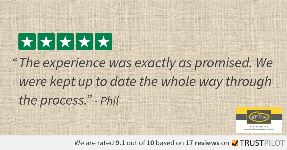 FindBestAgent's tweet photo. We are thrilled to finish the week on a high note with another 5 Star #review from our happy vendor! Thank-you Phil, we are so pleased to hear you were happy with our service. 
#Findthebestagent #Vendoradvoacy #testimonials #sold #realestate #Melbourne https://t.co/8lCZyJIfwa