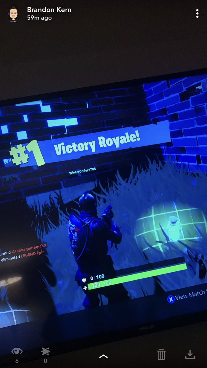 Brandon18297678's tweet photo. I guess today was the day... MY FIRST FORTNITE WIN. https://t.co/cqNbcmQP1w