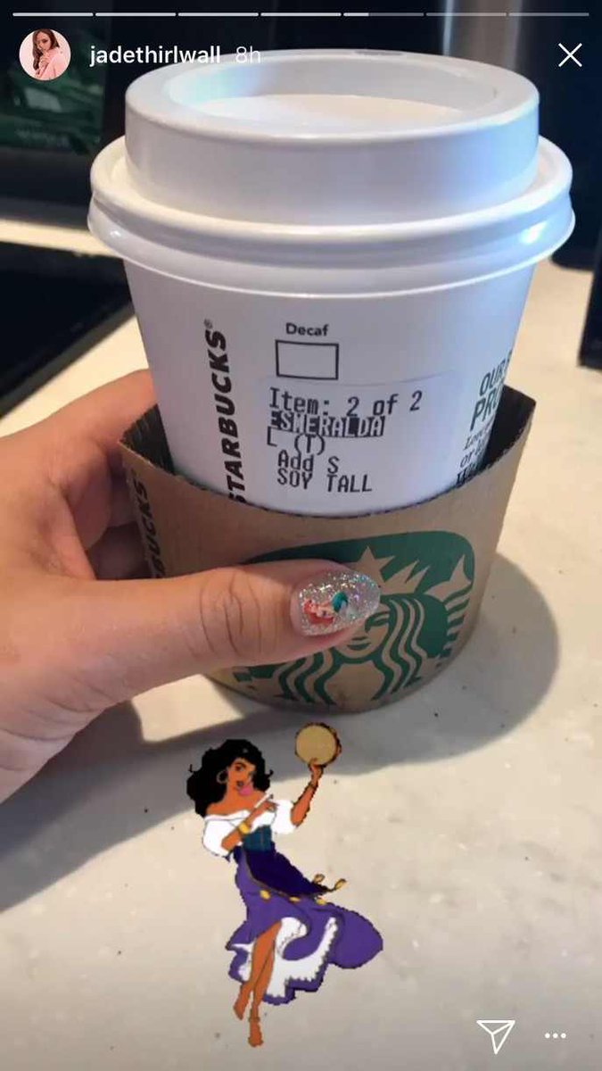 _Radio_G's tweet photo. A pesar de ser rechazada para el papel de #Princesa de #Disney, #JadeThirlwall demuestra su amor por ese mundo mágico, míralo aquí 👇 #NoticiaG #Starbucks #princess https://t.co/CPTgmEzuZR