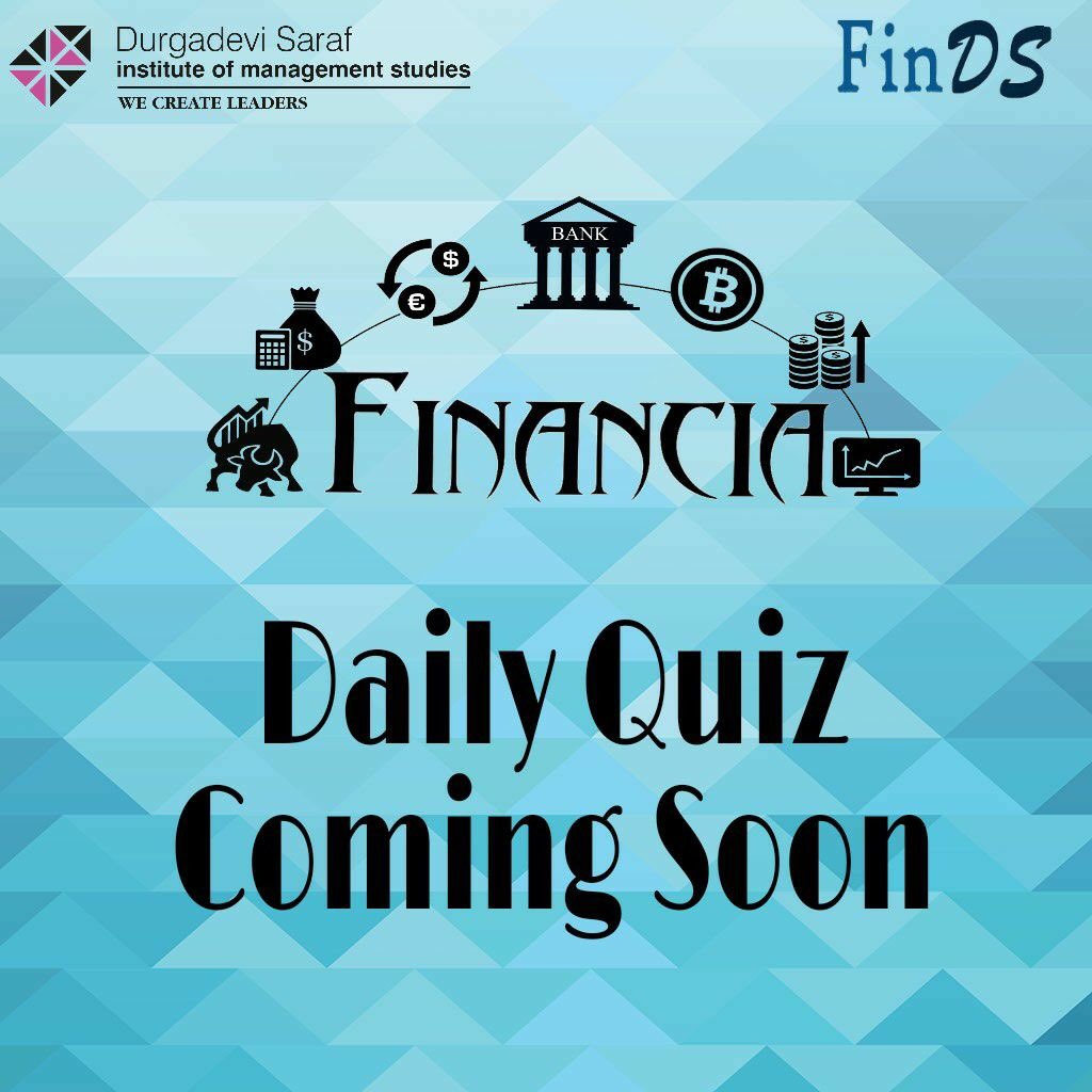 FinDS_Dsims's tweet photo. One of the most awaited event of Financia is the "Daily Quiz"...🤘🤘
We are glad to announce that it starts tomorrow....😍😍

Get readyy... Daily Quiz is Coming😍😎😂
#Financia18 #DSIMS #FinDS https://t.co/zPR3bNE668