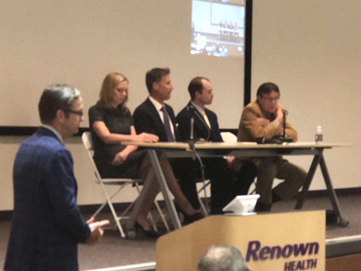 NVStateMedical's tweet photo. Great panel on expert practitioners from different specialties- how to implement work flows for success! #AB474 @renownhealth @unrmed https://t.co/kRvVKzSNb1