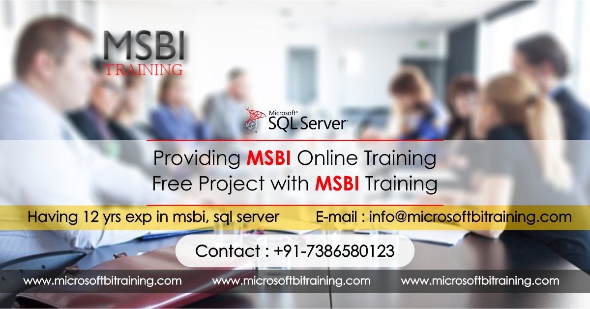 microsoftbitra1's tweet image. goo.gl/rLuYrj #MicroSoftBiTraining offers Professional online #DWH_BIConcepts like #PK, #FK, #SK, #BK, #UK, #StarSchema/snow flake schema, Dimensions/Facts, Types of Dimensions, Types of facts, for more details contact us.
Phone: +91-9949175443
#MsbiOnlineCourse
