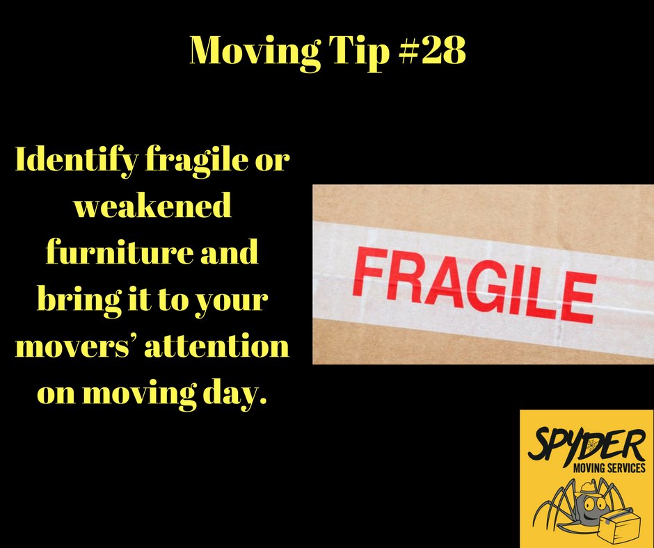 SpyderMoving's tweet photo. Moving Tip Challenge! 100 tips. One Tip a Day, Every Day! Tip #28. #spydermoving #movers #professionals #movingcompany #tips #services #movingday #bestmovers #movinghelp #fast #strong #efficient #fragile #item #Move #furniture #attention #trucks #supplies #wemakemovingbetter https://t.co/pgdUqzW70f