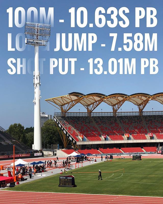 CedricDubler's tweet image. Off to a great start here at the @athleticsaustralia National Championships and @gc2018 trials! 
100m - 10.63sec (1.1) PB
Long - 7.58m
Shot - 13.01m PB

Now it’s time for a little break then we’ll be back out this afternoon for some more fun 😊 #thisi… ift.tt/2o358Gt