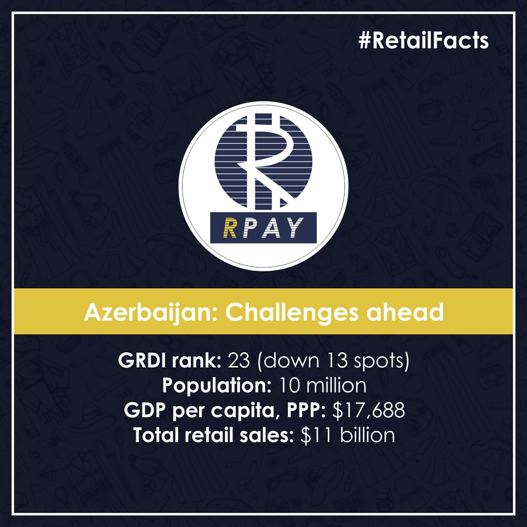 RpayICO's tweet image. Retail Facts - Azerbaijan
Global Retail Revolution 
RPAY.io-Pay Through Crypto