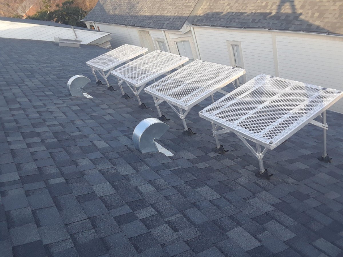 RoofPlatform's tweet photo. Let Us Elevate Your Roof!
Commercial and Residential
Swamp Coolers or HVAC Units
Never Remove Again When Re-Roofing!!
Permanent Solution to an age old problem
Eliminate Pitch Pans That Fail!! #platformpro #HVAC #roofingcontractor #swampcoolers #roofingcompany #roofing #USA https://t.co/m1hDDdvldq