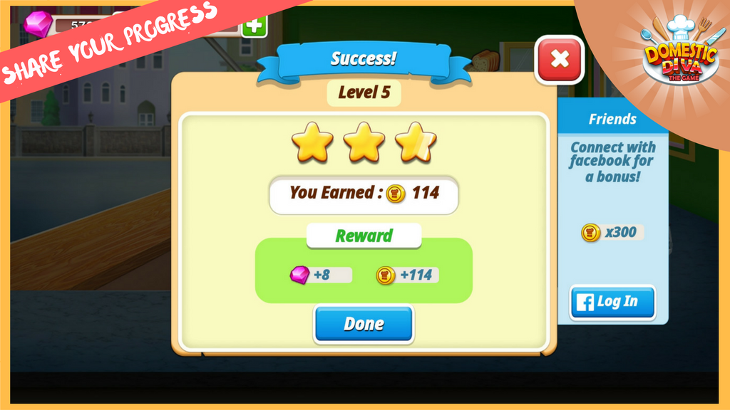 What level are you on? Share your progress with us using #DomesticDivaGame