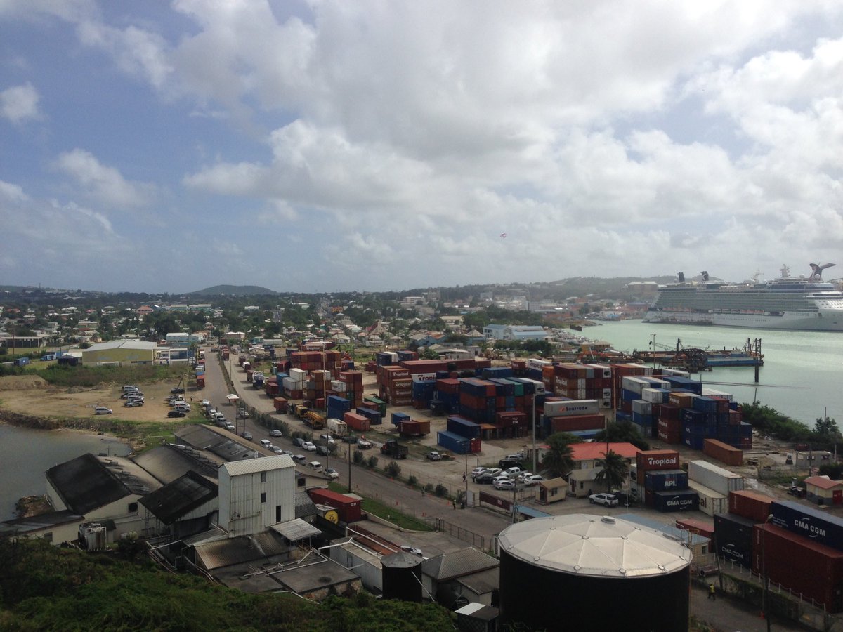 jay_eatz's tweet photo. @RoarLoud You really can't pick one, here is a unique vantage point of St John's #Antigua #NotOpenToThePublic https://t.co/DSafW4LfTE