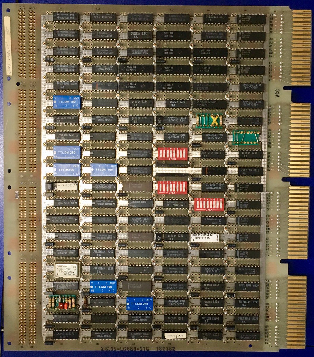 sdf_pubnix's tweet photo. CHAOSNET board from @MIT a latter incarnation on the #its host ai a DEC KS10 #hacker #36bit #vintage #network https://t.co/0LwONHpWKU