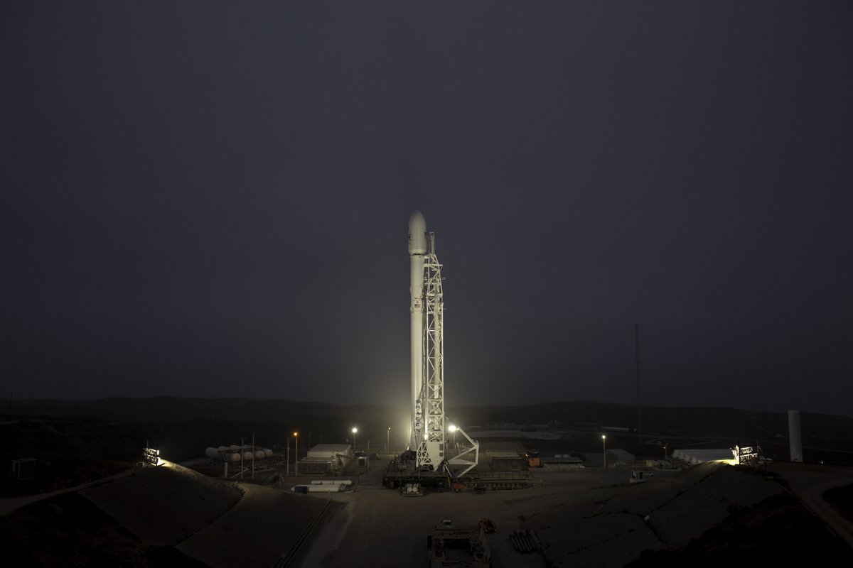 SpaceflightNow's tweet image. SpaceX has delayed its next Falcon 9 rocket launch by 24 hours to Sunday. The mission will lift off from Vandenberg Air Force Base in California with a Spanish radar spacecraft and the first two prototypes for SpaceX’s broadband satellite network. spaceflightnow.com/2018/02/16/fal…