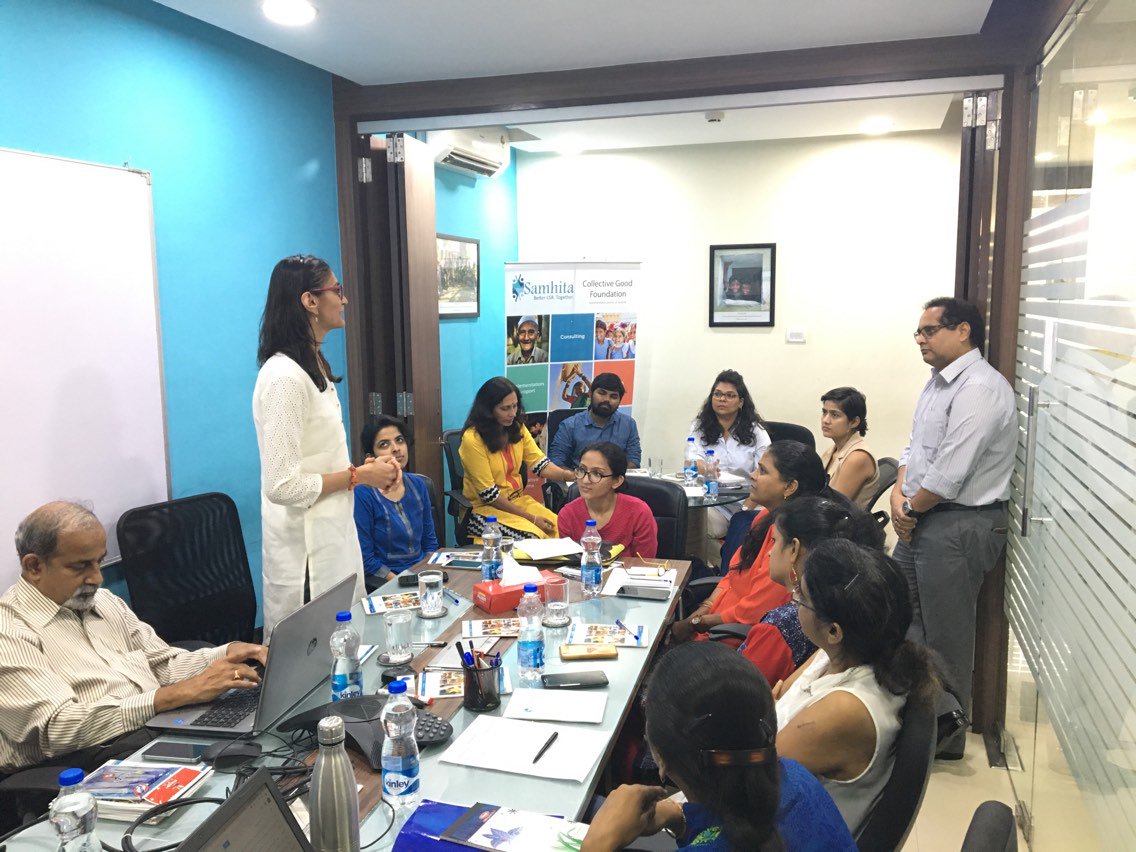 samhitaCGF's tweet photo. Eesha Chirmuley from @Srujna_CNE talks about their efforts towards supporting women from vulnerable communities gain skills and become financially independent. #CapacityBuilding #GoodCSR https://t.co/inRMsd2Con