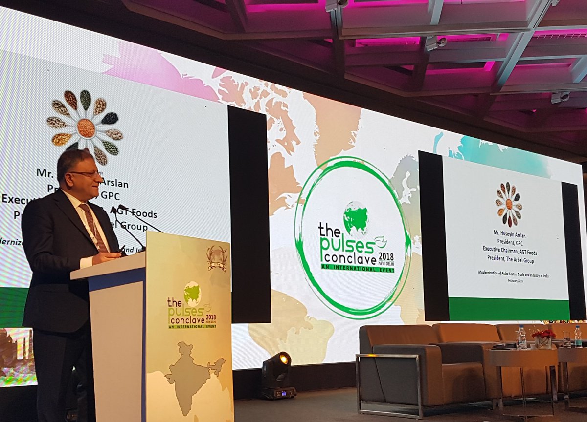 GlobalPulsesGPC's tweet photo. GPC President @huseyinarbel at #PulsesConclave in India: "Non-traditional consumption of pulses is increasing." https://t.co/Cb1DmqBoId