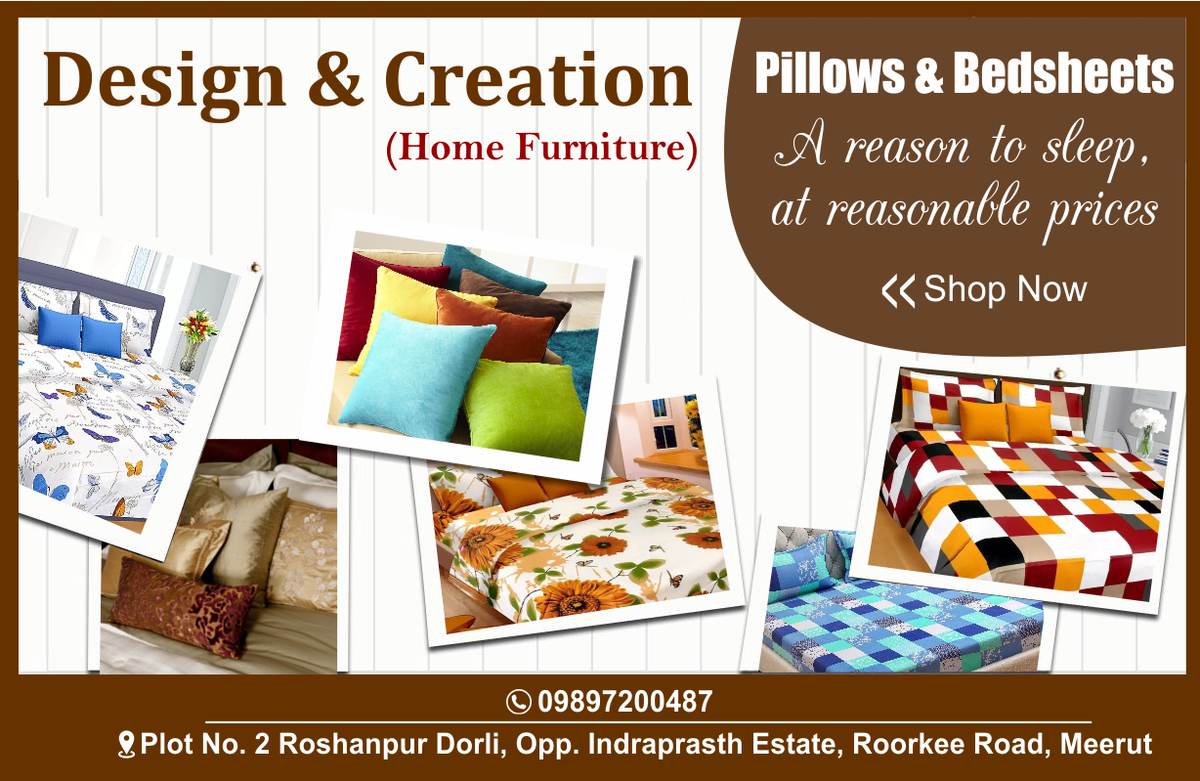 BrandsofMeerut's tweet photo. https://t.co/u2VHKnneIY
https://t.co/EsQxq6FnYg
Get the #bed sheet design of your choice at #Design &amp; #Creation. #Bedsheets available in #cotton and in single, double and king sizes. https://t.co/FCMaRnogM5
