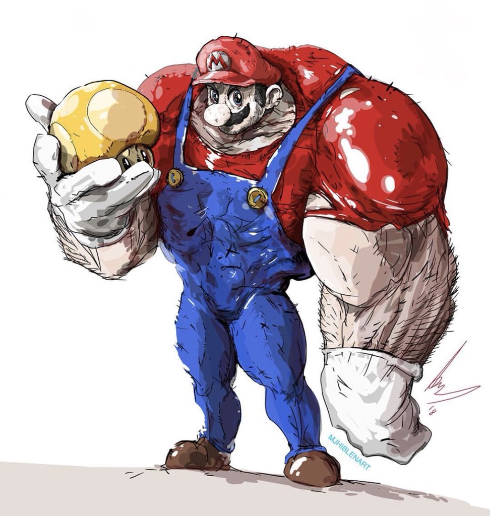 lushsux's tweet photo. It’s time for a swole off, should I paint swole Rem, swole Kim or swole Mario? Most suggested gets a wall tonight. https://t.co/3ykiFxls13