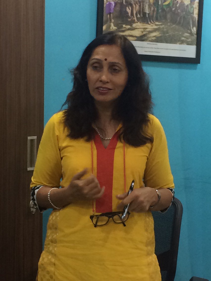 samhitaCGF's tweet photo. Nivedita Desai of @ANIMEDHTrust shares how she uses the power of technology to #ACT for the cause of #girleducation and women empowerment and why she looks forward to #GoodCSR. #CapacityBuilding https://t.co/vxENHdozgO