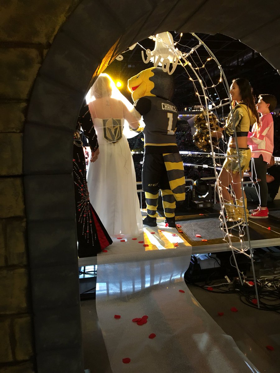 ChanceNHL's tweet photo. Mood: Here comes the bride
#VGKWedding #VegasBorn https://t.co/rFE28vPu0y